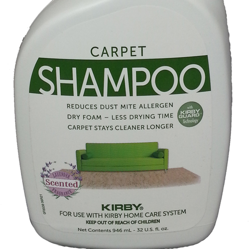 Kirby shampoo 946ml etiket voorzijde