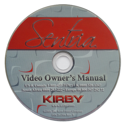 Kirby gebruiksaanwijzing DVD